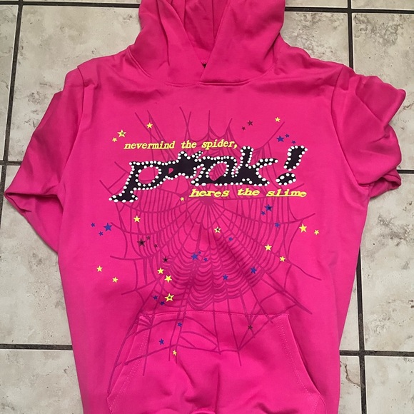 Pink and Blue Spider Worldwide hoodie